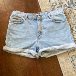 Calvin Klein size 10 light blue Jean shorts